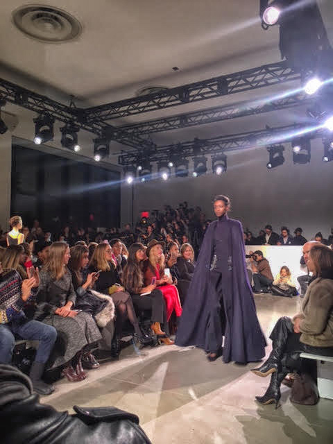Navy Cashmere Cape and Vest with Cashmere Turtleneck And Trousers