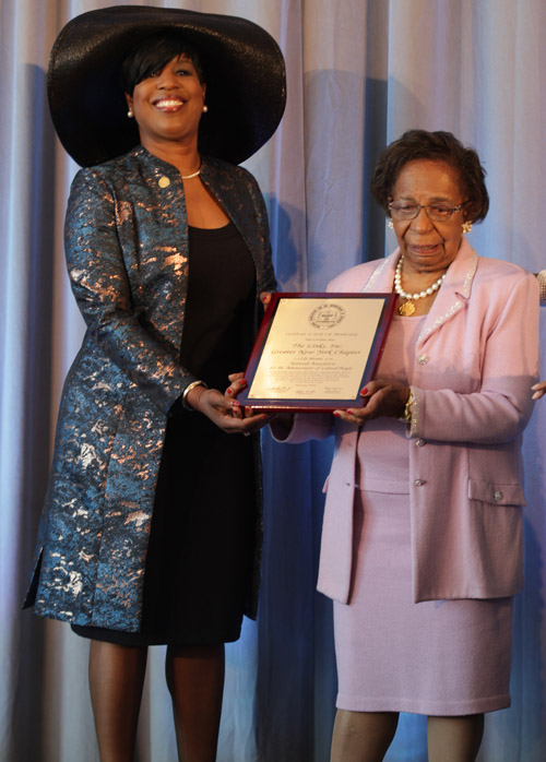 Roslyn Brock, chairman, NAACP and Dr. Marcella Maxwell