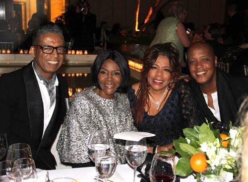 Designer:honoree B. Michael, with actress Cicely Tyson and singer Valerie Simpson, and design director of womenswear Lafayette Company Edward Wilkerson